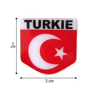 برچسب خودرو طرح پرچم ترکیه کد 5Z106